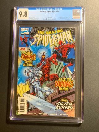 Spider - Man 430 Cgc 9.  8 (marvel Comics 1998) Carnage And Silver Surfer