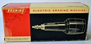 Vintage Charles Bruning Electric Erasing Machine Model 87 - 200 3
