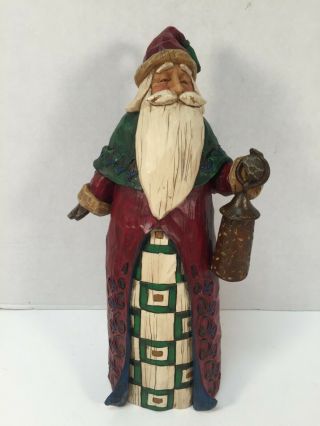 Jim Shore Santa With Lantern Figurine Heartwood Creek 105535 Christmas 2002