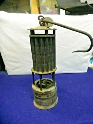 Antique Wolf Safety Lamp Mining Miner 