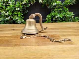 Vintage Brass Wall Mounted Bell Doorbell