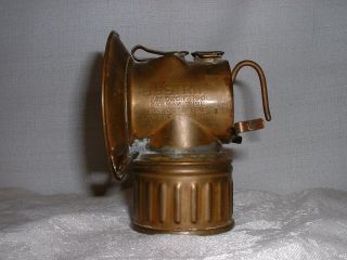 Antique Justrite Brass Miner 