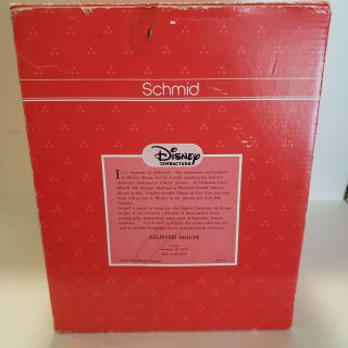 VINTAGE Disney Schmid Lighted House Mickey ' s Christmas Carol Mickey Mouse 2