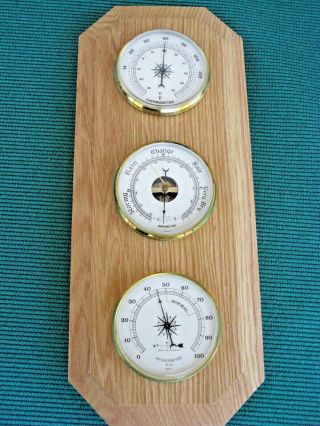 RARE French West & Company Barometer Thermometer & Hygrometer Weather Station 2