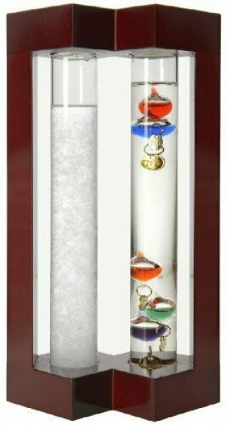 Home Desktop Weather Station Galileo Thermometer Fitzroy Storm Glass Weather