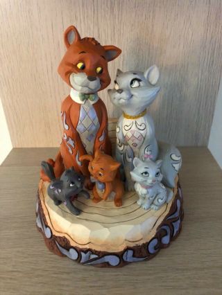 Jim Shore Disney Aristocats Carved By Heart Slightly Without Box