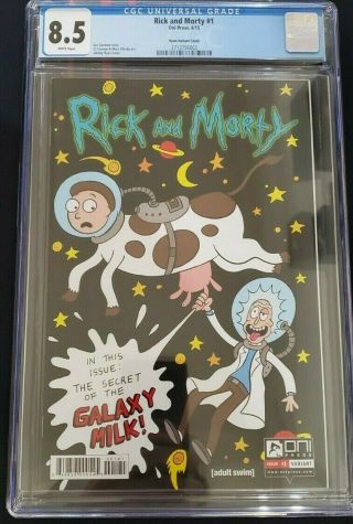Rick And Morty Cgc 8.  5 Adult Swim Comic Variant 1 Ryan Cover 1:30 1st Print
