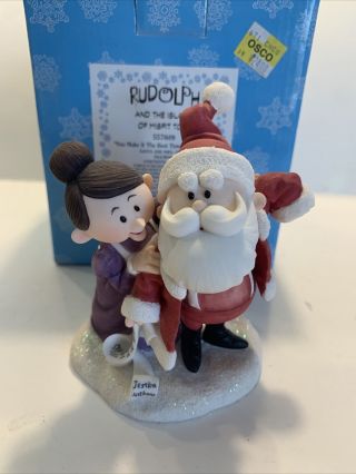 Enesco Rudolph Island Of Misfit Toys You Make It The Best Santa & Mrs 557609h Ln