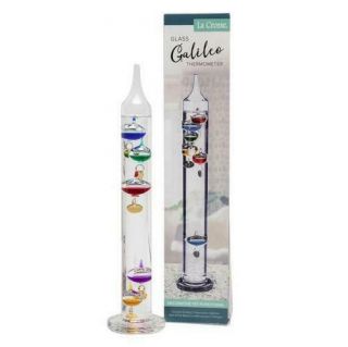 La Crosse 914 - 1828 Galileo Thermometer 11 " Tall Glass Tube With Floating Spheres