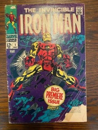 The Invincible Iron Man 1 Marvel Comics Silver Age 1968 Very