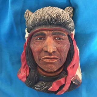 Crazy Horse Vintage 1984 Head Decor By Legend Products Made In England