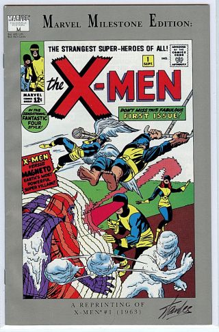 Marvel Milestone X - Men 1 Stan Lee Signed Ltd Comic 1991 S2