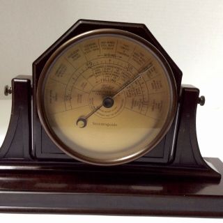 1927 Taylor Stormoguide Art Deco Barometer Bakelite/brass