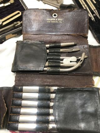 Vintage Dental Surgery Kit Leather Case.  Keniston & Root Los Angeles Physician 2