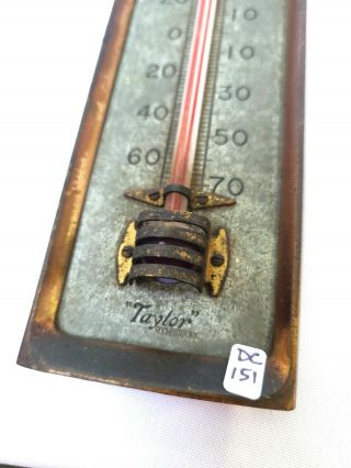 Early TYCOS Brass Thermometer - Taylor,  Rochester,  NY 2
