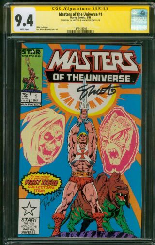 Masters Of The Universe 1 Cgc 9.  4 2xss 1986 Jim Shooter Ron Wilson Star Comics