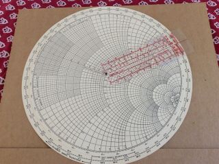 Vintage Radio Transmission Line Calculator Smith Chart Bell Telephone Labs - Nos