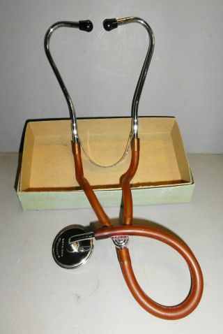 Vintage Medics Bowles Stethoscope Made In U.  S.  A.  Pre - Owned Old School