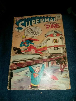 1958 Superman 123 Pre - Action 252 Supergirl Try Out 1st Appearance Tv Show