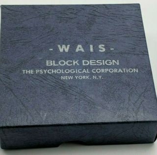 WAIS WECHSLER INTELLIGENCE SCALE BLOCK DESIGN TEST FOR WAIS/WISC III/IV/V 2
