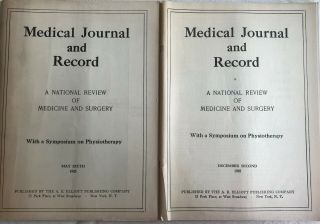 1925 2 Issues Medical Record - Physiotherapy Physical Therapy Medicine Surgery