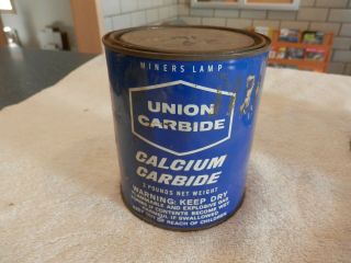 2 Lbs Miners Calcium Carbide Pea Grade Full Can