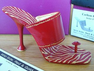 Just The Right Shoe - Wild Side Red & Gold,  Carlton Cards Exclusive