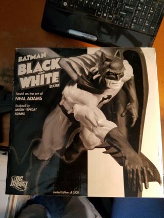 Dc Direct Batman Black White Statue Neal Adams Jason Spyda Limited 1386/3500