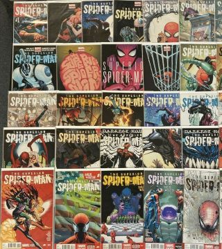 The Superior Spider - Man 1 - 33,  Full Series Marvel Comic Books Edge Spiderverse