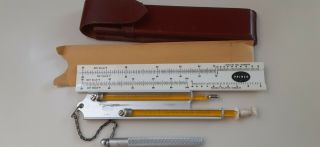 Vntg Princo Sling Psychrometer Relative Humidity Thermometer Gauge Case & Ruler