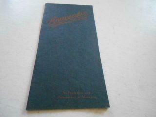 1920 ' s Anaconda Copper Mining Co Its Properties & Operations in Montana Booklet 2