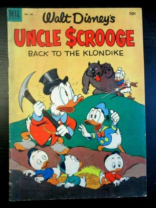 Four Color 456,  Uncle Scrooge 2 Back To The Klondike,  1953,  Vg,  4.  5,  By Barks
