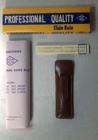 Sic No.  4030 Scientific Instruments Co Professional Slide Rule
