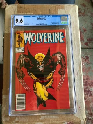 Wolverine 17 Cgc 9.  6 Wp Incredible,  Highly Collectable Wolvie Cover G13