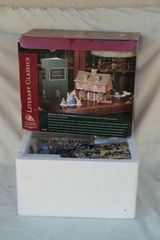 Dept 56 Literary Classics Little Women,  The March Residence,  Plus Book.