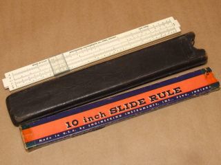 Vintage Engineering Instruments 10 Inch Slide Rule Made In Usa