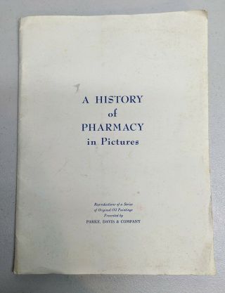 Vintage Set Of 20 Oil Reprod.  - A History Of Pharmacy In Pictures By Parke Davis