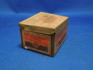 Vintage Atlas Powder Co Blasting Caps No 6 Steel Box 2