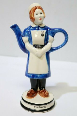 Tony Carter Ltd Ed.  " The Nurse " China Teapot Made In England 576 Of 2000 - 232