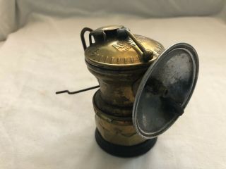 Vintage Carbide Miners Lamp Brass Auto - Lite Universal Lamp Co 3