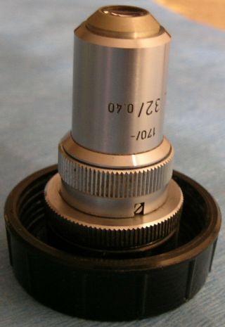 Leitz - Wetzlar Microscope Lens,  L32/0.  40,  170/ -