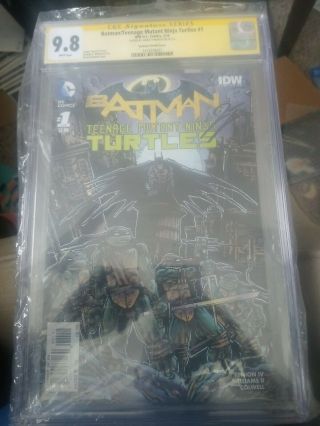 Batman Teenage Mutant Ninja Turtles 1 Cgc Ss 9.  8 1:50 Eastman Variant