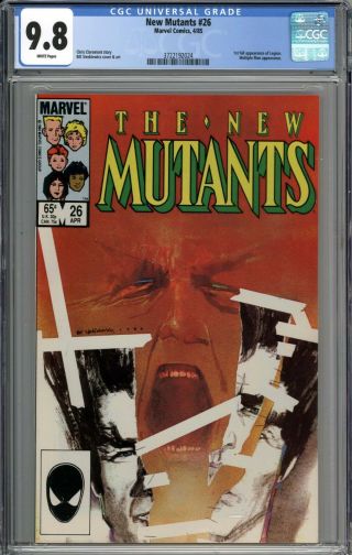 Mutants 26 Cgc 9.  8 Nm/mt 1st Full Appearance Of Legion White Pages