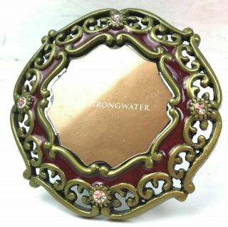 Jay Strongwater 2 " Picture Frame Red Green Mini Clip 100th Anniversary Neiman