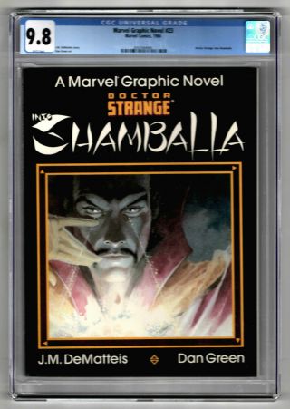 Marvel Graphic Novel 23 (1986) Marvel Cgc 9.  8 White Dr.  Strange Shambala