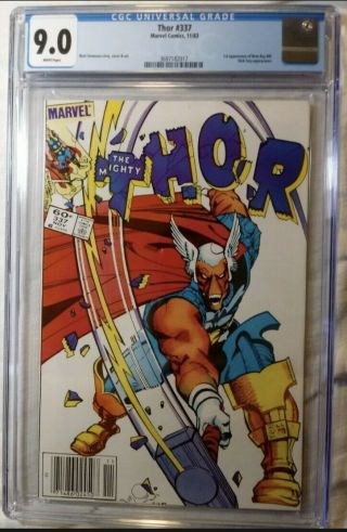 Thor 337 (nov 1983,  Marvel) Cgc Graded 9.  0