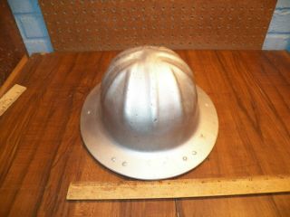 Vintage B.  F.  McDONALD Aluminum Hard Hat Helmet 2