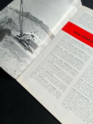 MARION Mining Shovel 35 - M Vintage Rare Equipment Brochure Crane Photos 1956 2