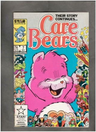 Care Bears 7 Marvel Star 1986 Vf,