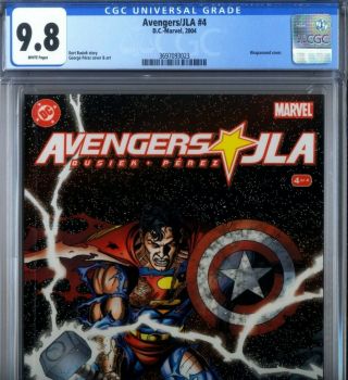Primo: Avengers / Jla 4 Of 4 Nm/mt 9.  8 Cgc Busiek Perez Marvel Dc Comics 1 2 3